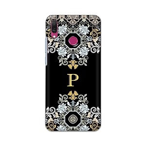 printfidaa name ii initial ii letter floral pattern alphabet p printed designer hard back case for huawei y9 2019 jkm-lx1 jkm-lx2 jkm-lx3 jkm-al00jkm-tl00 back cover -h8 vkm2026