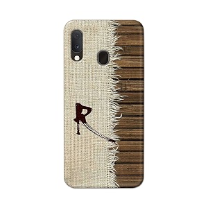 printfidaa name ii initial ii letter alphabet r chinese font printed designer hard back case for samsung galaxy a20e sm-a202fds back cover -h8 vkm2029
