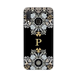 printfidaa name ii initial ii letter floral pattern alphabet p printed designer hard back case for samsung galaxy a20e sm-a202fds back cover -h8 vkm2026