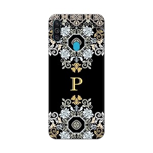 printfidaa name ii initial ii letter floral pattern alphabet p printed designer hard back case for samsung galaxy m11  samsung a11 sm-m115f  dsn back cover -h8 vkm2026