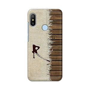 printfidaa name ii initial ii letter alphabet r chinese font printed designer hard back case for redmi 6 pro back cover -h8 vkm2029
