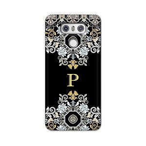 printfidaa name ii initial ii letter floral pattern alphabet p printed designer hard back case for lg g6 lg g6 h870 h871 h872 h873 h870k ls993 us997 vs988 back cover -h8 vkm2026