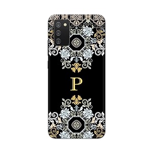 printfidaa name ii initial ii letter floral pattern alphabet p printed designer hard back case for samsung galaxy m02s  samsung a02s  samsung f02s  samsung a03s back cover -h8 vkm2026