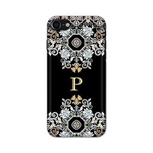 printfidaa name ii initial ii letter floral pattern alphabet p printed designer hard back case for apple iphone 7 4734  iphone 8 4734  iphone se 2020 a1778 back cover -h8 vkm2026