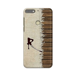 printfidaa name ii initial ii letter alphabet r chinese font printed designer hard back case for honor 7c  huawei y7 prime 2018  huawei y7 2018  nova 2 lite back cover -h8 vkm2029