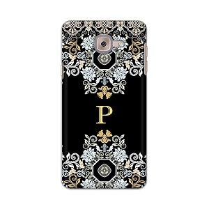 printfidaa name ii initial ii letter floral pattern alphabet p printed designer hard back case for samsung galaxy j7 maxsamsung on max sm-g615f  ds back cover -h8 vkm2026