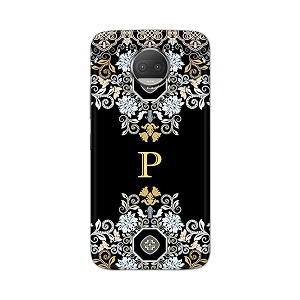 printfidaa name ii initial ii letter floral pattern alphabet p printed designer hard back case for motorola moto g5s plus 5534 xt1803 xt1805 xt1806 xt1804 back cover -h8 vkm2026