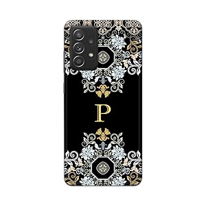 printfidaa name ii initial ii letter floral pattern alphabet p printed designer hard back case for samsung galaxy a52  a52 5g 6534 back cover -h8 vkm2026