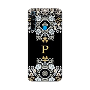 printfidaa name ii initial ii letter floral pattern alphabet p printed designer hard back case for redmi note 8 6334 back cover -h8 vkm2026