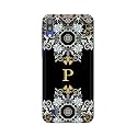 PRINTFIDAA Name II Initial II Letter Floral Pattern Alphabet P Printed Designer Hard Back Case for Samsung Galaxy M10, SM-M105G / DS, SM-M105F / DS Back Cover -(H8) VKM2026