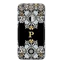 PRINTFIDAA Name II Initial II Letter Floral Pattern Alphabet P Printed Designer Hard Back Case for Apple iPhone 6 Logo (4.7") / iPhone 6S Logo (4.7") Back Cover -(H8) VKM2026