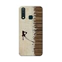PRINTFIDAA Name II Initial II Letter Alphabet R Chinese Font Printed Designer Hard Back Case for Vivo Y19 / Vivo U3 (6.53") Back Cover -(H8) VKM2029