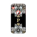 PRINTFIDAA Name II Initial II Letter Floral Pattern Alphabet P Printed Designer Hard Back Case for Apple iPhone XR Logo (6.1"), A2105, A1984, A2107, A2108 Back Cover -(H8) VKM2026