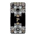 PRINTFIDAA Name II Initial II Letter Floral Pattern Alphabet P Printed Designer Hard Back Case for Vivo Y91 / Vivo Y95 Back Cover -(H8) VKM2026