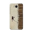 PRINTFIDAA Name II Initial II Letter Alphabet R Chinese Font Printed Designer Hard Back Case for Huawei Y5 (2017) / Huawei Y6 (2017) / Nova Young, MYA-L03/L23, L02/L22 Back Cover -(H8) VKM2029