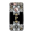 PRINTFIDAA Name II Initial II Letter Floral Pattern Alphabet P Printed Designer Hard Back Case for iPhone 7 Plus Logo (5.5") / iPhone 8 Plus Logo (5.5"), A1784, A1661 Back Cover -(H8) VKM2026