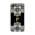 PRINTFIDAA Name II Initial II Letter Floral Pattern Alphabet P Printed Designer Hard Back Case for Redmi 6A Back Cover -(H8) VKM2026