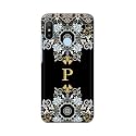PRINTFIDAA Name II Initial II Letter Floral Pattern Alphabet P Printed Designer Hard Back Case for Redmi 6 Pro Back Cover -(H8) VKM2026