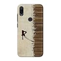 PRINTFIDAA Name II Initial II Letter Alphabet R Chinese Font Printed Designer Hard Back Case for Mi Play Back Cover -(H8) VKM2029
