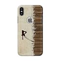 PRINTFIDAA Name II Initial II Letter Alphabet R Chinese Font Printed Designer Hard Back Case for Apple iPhone X Logo/iPhone 10 / iPhone Ten/iPhone Xs Logo Back Cover -(H8) VKM2029
