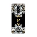 PRINTFIDAA Name II Initial II Letter Floral Pattern Alphabet P Printed Designer Hard Back Case for OnePlus 8 (6.55") Back Cover -(H8) VKM2026