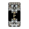 PRINTFIDAA Name II Initial II Letter Floral Pattern Alphabet P Printed Designer Hard Back Case for Lenovo C2 k10a40 Back Cover -(H8) VKM2026