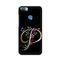 PRINTFIDAA Name II Initial II Letter Alphabet P in Flower Printed Designer Hard Back Case for Honor 9N Back Cover -(H8) VKM2022