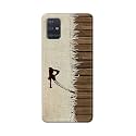 PRINTFIDAA Name II Initial II Letter Alphabet R Chinese Font Printed Designer Hard Back Case for Samsung Galaxy A71 / Samsung A71S, SM-A715F / DS Back Cover -(H8) VKM2029