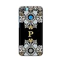 PRINTFIDAA Name II Initial II Letter Floral Pattern Alphabet P Printed Designer Hard Back Case for Honor 9N Back Cover -(H8) VKM2026