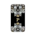 PRINTFIDAA Name II Initial II Letter Floral Pattern Alphabet P Printed Designer Hard Back Case for Samsung Galaxy J4, J400F/DS, J400G/DS Back Cover -(H8) VKM2026