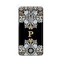 PRINTFIDAA Name II Initial II Letter Floral Pattern Alphabet P Printed Designer Hard Back Case for Honor 6X / GR5 (2017), BLN-AL10 BLL-L22 BLN-L21 Back Cover -(H8) VKM2026
