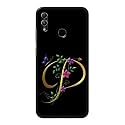 PRINTFIDAA Name II Initial II Letter Alphabet P in Flower Printed Designer Hard Back Case for Huawei P Smart (2019) / Honor 10 Lite, Pot-LX1 / POT-LX1AF Back Cover -(H8) VKM2022