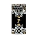 PRINTFIDAA Name II Initial II Letter Floral Pattern Alphabet P Printed Designer Hard Back Case for Samsung Galaxy S10 5G, SM-G977B, SM-G977U, SM-G977N, SM-G9770 Back Cover -(H8) VKM2026