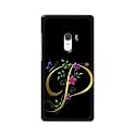PRINTFIDAA Name II Initial II Letter Alphabet P in Flower Printed Designer Hard Back Case for Mi Mix 2 / Mi Mix Evo Back Cover -(H8) VKM2022