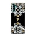 PRINTFIDAA Name II Initial II Letter Floral Pattern Alphabet P Printed Designer Hard Back Case for Huawei P30 Pro,VOG-L29, VOG-L09, VOG-L04, VOG-AL00, VOG-AL10 Back Cover -(H8) VKM2026