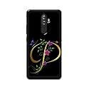 PRINTFIDAA Name II Initial II Letter Alphabet P in Flower Printed Designer Hard Back Case for Lenovo K8 Plus (5.2") Back Cover -(H8) VKM2022