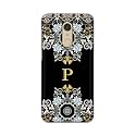 PRINTFIDAA Name II Initial II Letter Floral Pattern Alphabet P Printed Designer Hard Back Case for Redmi Note 5 / Redmi 5 Plus Back Cover -(H8) VKM2026
