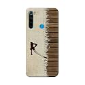 PRINTFIDAA Name II Initial II Letter Alphabet R Chinese Font Printed Designer Hard Back Case for Redmi Note 8 (6.3") Back Cover -(H8) VKM2029