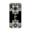 PRINTFIDAA Name II Initial II Letter Floral Pattern Alphabet P Printed Designer Hard Back Case for Samsung Galaxy A20e, SM-A202F/DS Back Cover -(H8) VKM2026