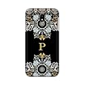PRINTFIDAA Name II Initial II Letter Floral Pattern Alphabet P Printed Designer Hard Back Case for Samsung Galaxy J7 (2017) / Samsung J7 Pro, J730F / DS Back Cover -(H8) VKM2026