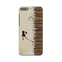 PRINTFIDAA Name II Initial II Letter Alphabet R Chinese Font Printed Designer Hard Back Case for Honor 7C / Huawei Y7 Prime (2018) / Huawei Y7 (2018) / Nova 2 Lite Back Cover -(H8) VKM2029