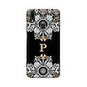PRINTFIDAA Name II Initial II Letter Floral Pattern Alphabet P Printed Designer Hard Back Case for Vivo V9 / V9 Youth/Vivo Y85 / Vivo Z1 / Z1i / Z3x / Z1 Lite / Y89 Back Cover -(H8) VKM2026