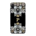 PRINTFIDAA Name II Initial II Letter Floral Pattern Alphabet P Printed Designer Hard Back Case for Mi Play Back Cover -(H8) VKM2026