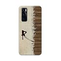 PRINTFIDAA Name II Initial II Letter Alphabet R Chinese Font Printed Designer Hard Back Case for Vivo V20 SE Back Cover -(H8) VKM2029