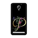PRINTFIDAA Name II Initial II Letter Alphabet P in Flower Printed Designer Hard Back Case for Lenovo C2 k10a40 Back Cover -(H8) VKM2022