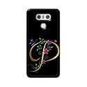 PRINTFIDAA Name II Initial II Letter Alphabet P in Flower Printed Designer Hard Back Case for LG G6, LG G6+, H870, H871, H872, H873, H870K, LS993, US997, VS988 Back Cover -(H8) VKM2022