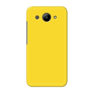 printfidaa plain yellow printed designer hard back case for huawei y3 2017 back cover -h8 vkm2021