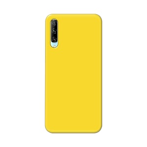 printfidaa plain yellow printed designer hard back case for huawei y9s 2019 back cover -h8 vkm2021