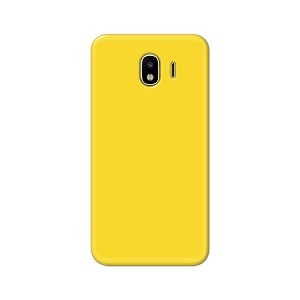 printfidaa plain yellow printed designer hard back case for samsung galaxy j4 j400fds j400gds back cover -h8 vkm2021