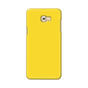 printfidaa plain yellow printed designer hard back case for samsung galaxy c7 pro back cover -h8 vkm2021